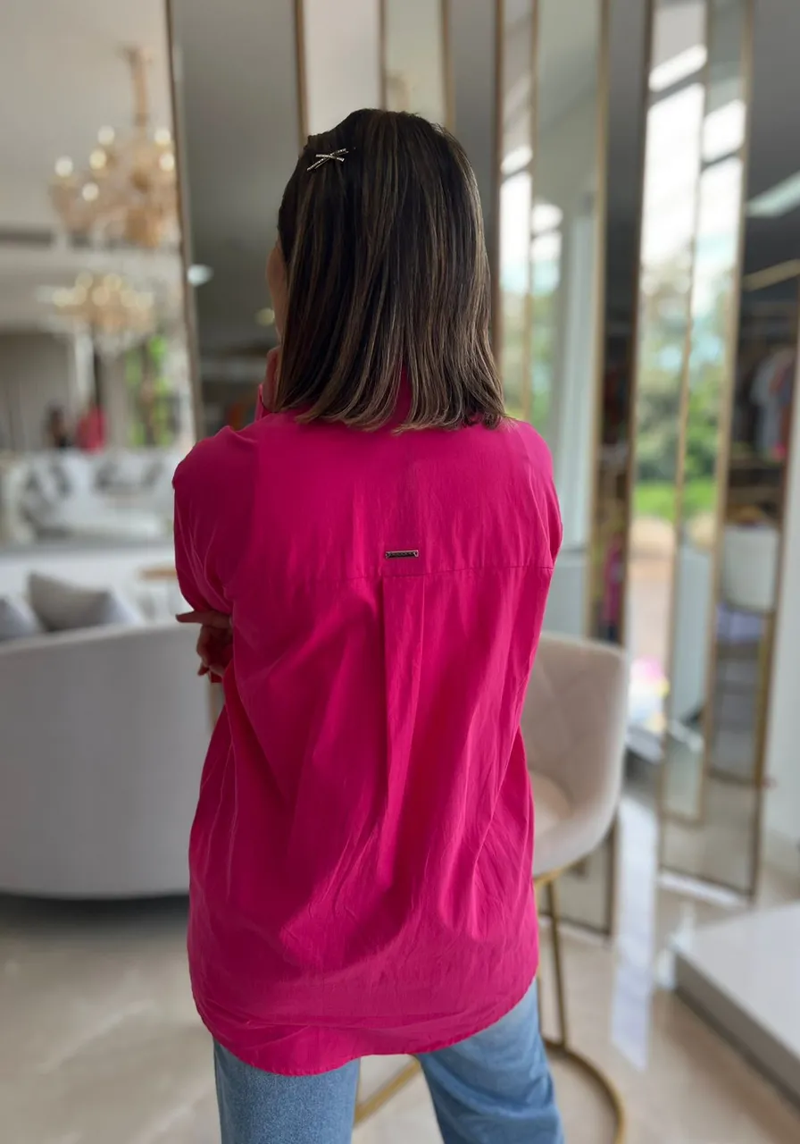 Camisa Alfaiataria Rosa Sommer