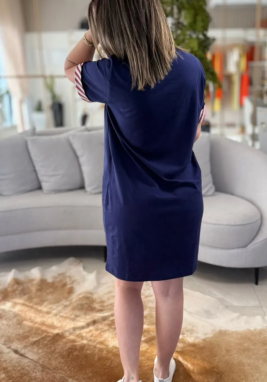 Vestido T-Shirt Manga Curta Lança Perfume Ref 15486