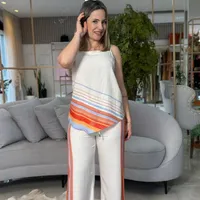 Calça Estampada Listrado Sommer Ref 15397 - imagem 3