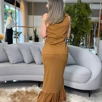 Blusa Canelada Marrom Evermore Sommer Ref 15910 - imagem 2