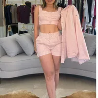 Top Listrado Rosa Sommer  - imagem 1