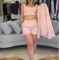 Top Listrado Rosa Sommer  - imagem 1