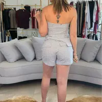 Short Listrado Azul Sommer  - imagem 2