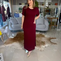 Vestido Sommer Bordo Ref 14198 - imagem 3