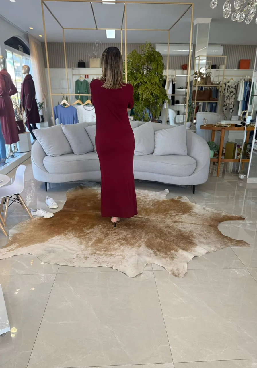 Vestido Sommer Bordo Ref 14198