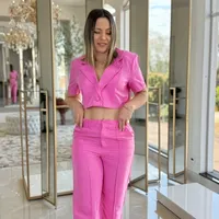 Blazer Linho Rosa Lab Sommer Ref 12149 - imagem 3