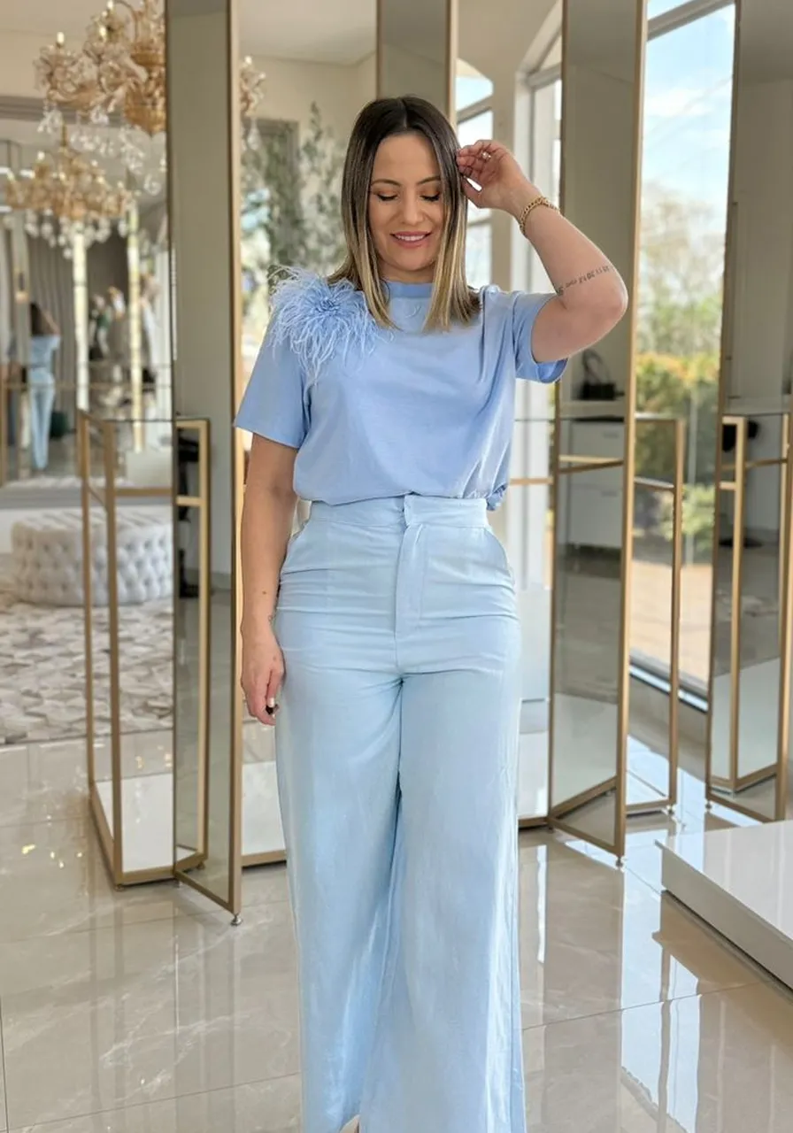 T-Shirt bordada Carlota Costa Ref 13304