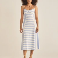 Vestido Listrado Azul Sommer Ref 7556 - imagem 3