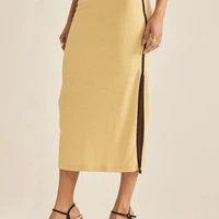 Saia Sommer Bege Marfim Ref 15340 - imagem 3