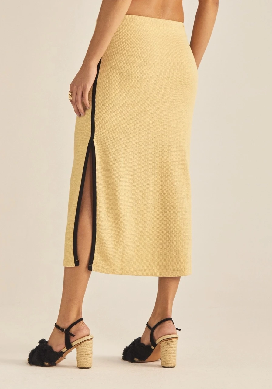 Saia Sommer Bege Marfim Ref 15340