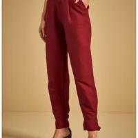 Calça Alfaiataria de Linho Bordo Bloodston - imagem 4