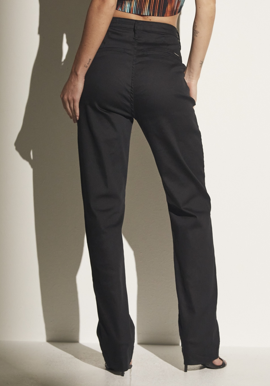 Calça Sarja Preto Reta Sommer