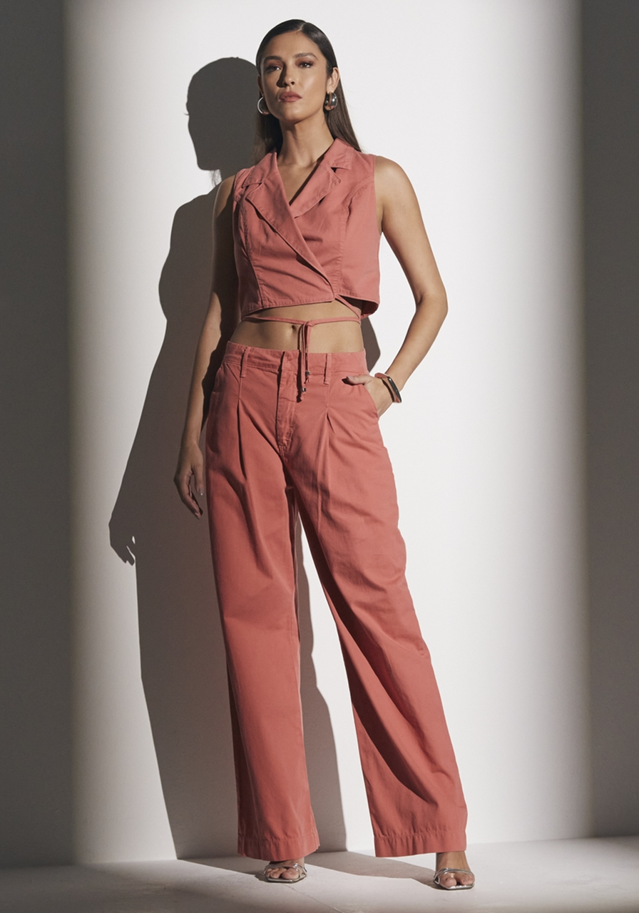 Blusa Sarja Estilo Colete 