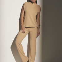 Blusa Canelada Bege Honey Bee Sommer - imagem 3