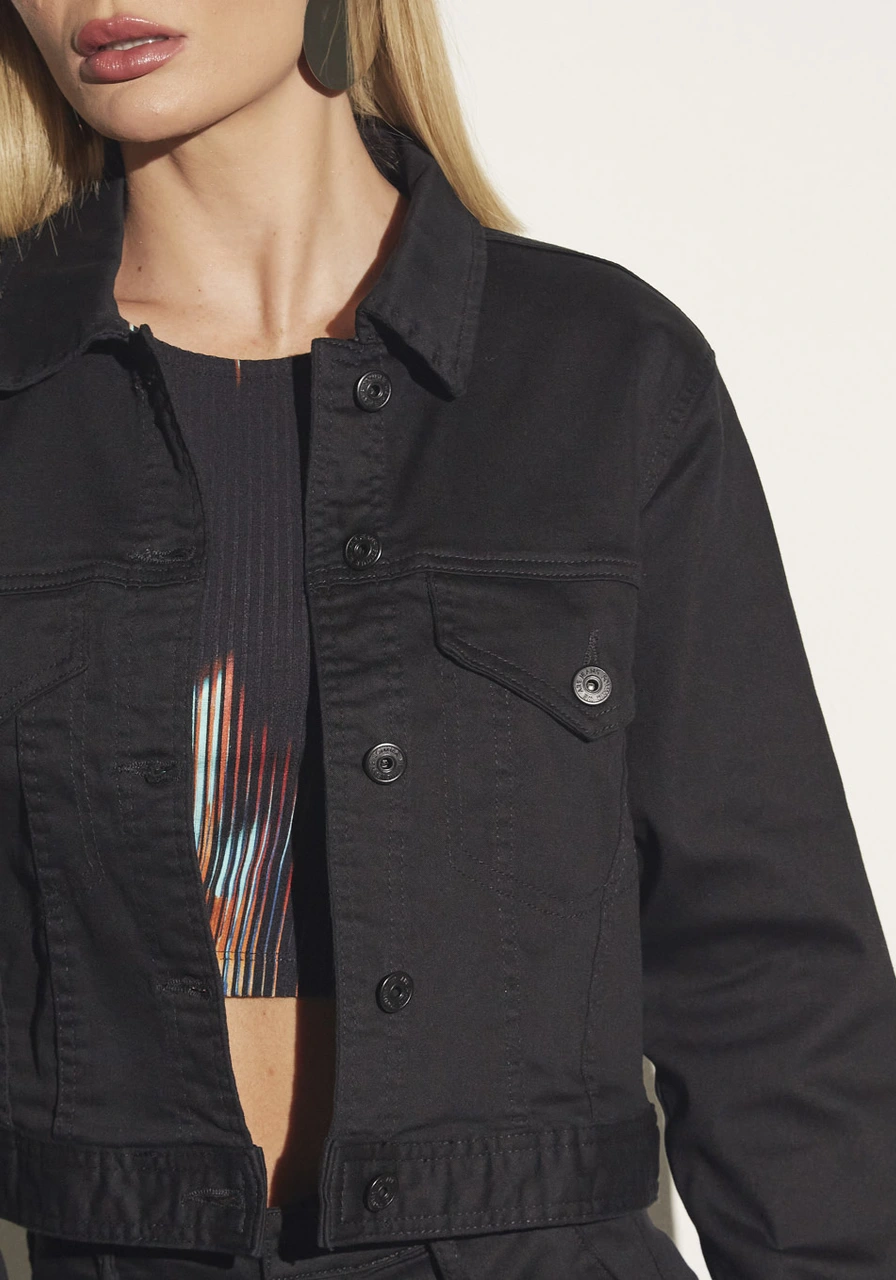 Jaqueta Sarja Preto Sommer