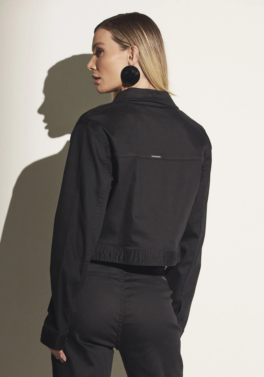 Jaqueta Sarja Preto Sommer