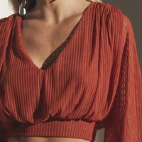 Blusa Cropped Tule Manga Longa Sommer - imagem 2