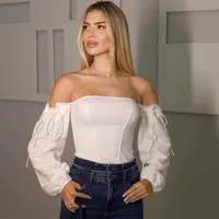 Blusa Linho Ombro A Ombro Sommer - imagem 7