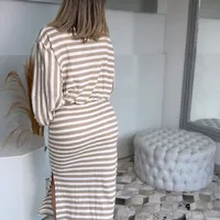 Saia Listrada Sommer Nude Ref 14135 - imagem 2