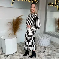 Blusão Listrado Sommer Preto Ref 14142 - imagem 3