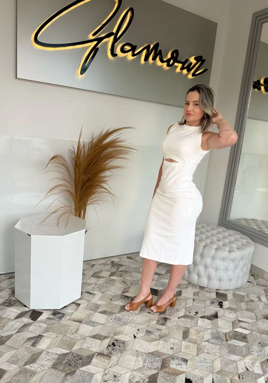 Vestido Sommer Com Abertura Frontal Off Shell Ref 9282