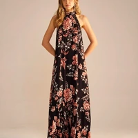 Vestido Longo Halter Estampa Floral Sommer Ref 14497 - imagem 3