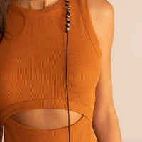 Vestido Cutout Marrom Cool Sommer Ref 14566 - imagem 2