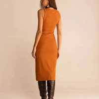 Vestido Cutout Marrom Cool Sommer Ref 14566 - imagem 1