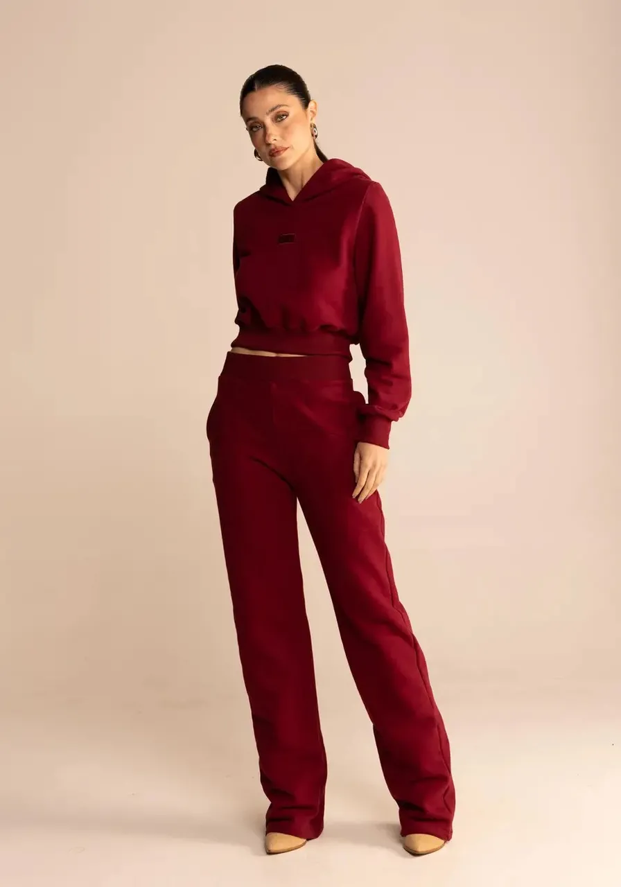 Blusão Moletom Bordo Sommer Ref 14636