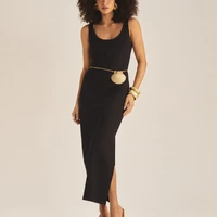 Vestido Sommer Longo Preto Ref 5607 - imagem 3