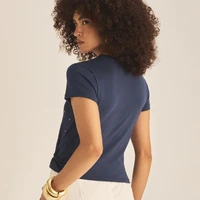 Camiseta Com Aplicação Azul Olympic Sommer Ref 15555 - imagem 1