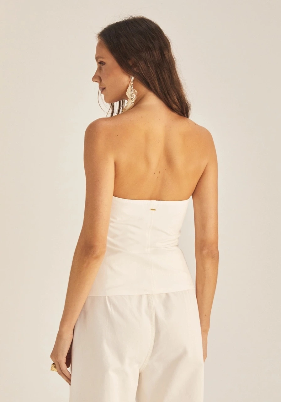 Blusa Sem Alça Com Detalhes Sommer Off Shell Ref 7011