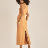 Vestido Canelado Bege Nude Brick Ref 15639 - imagem 1