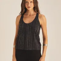 Regata Com Aplicação Preta Sommer Ref 15634 - imagem 3