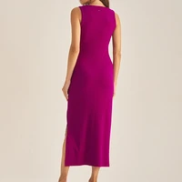 Vestido Canelado Roxo Strong Sommer Ref 15654 - imagem 1