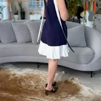 Vestido Curto Sem Manga Azul Lança Perfume Ref 14984 - imagem 2