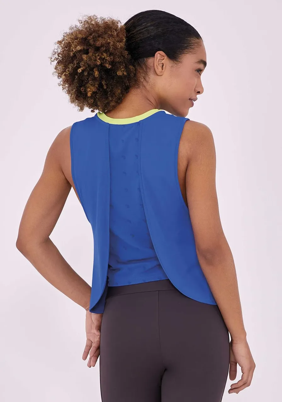 Regata Skin Fit Tule Sobreposto Costas