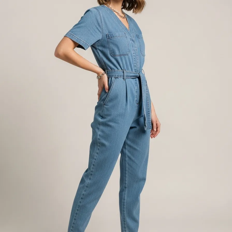 Denim Comfort Jumpsuit