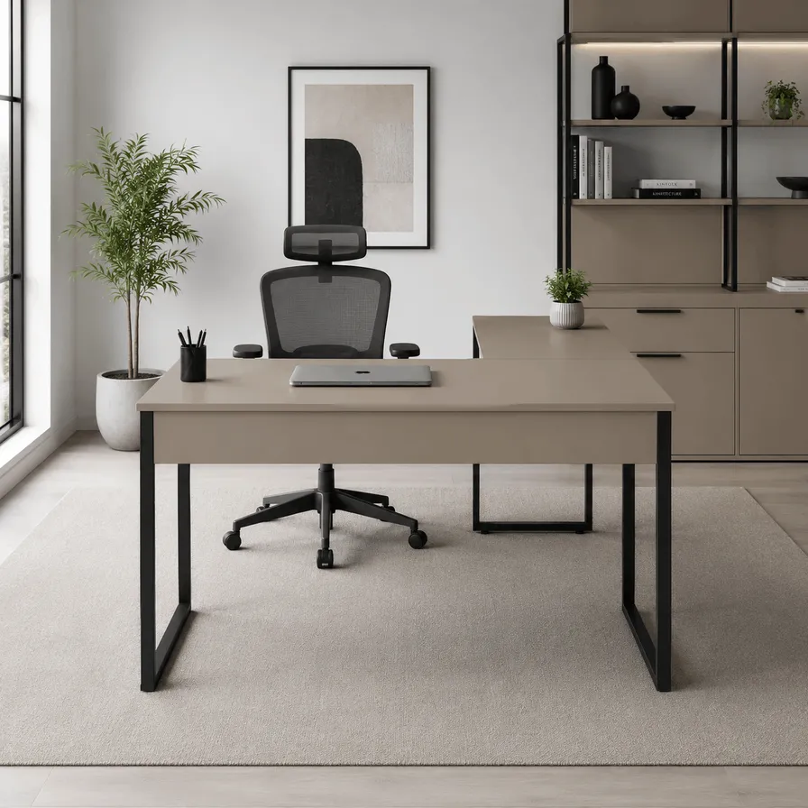 Mesa em L Moca 500 Preta
