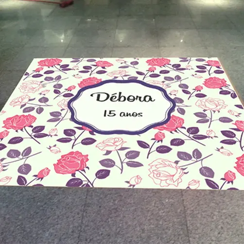 ADESIVO VINIL PARA CHÃO PERSONALIZADO - 100CMX100CM - 1 UNID
