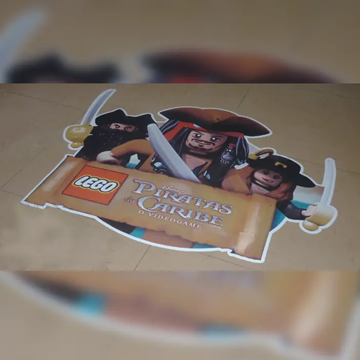 ADESIVO VINIL PARA CHÃO PERSONALIZADO - 120CMX120CM - 1 UNID