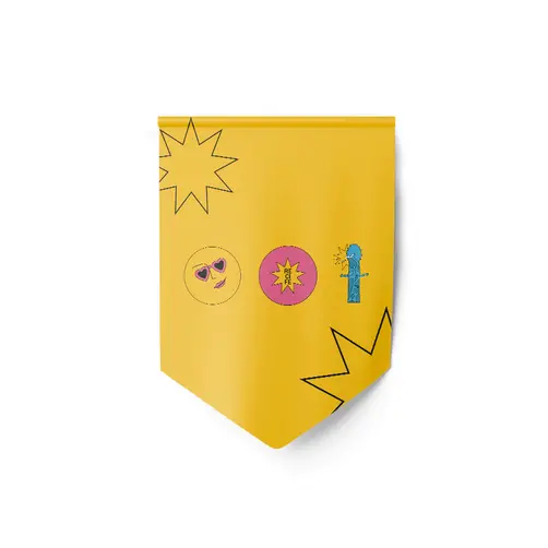 BANDEIROLA PERSONALIZADA 130X210MM - FRENTE - 10 UNID