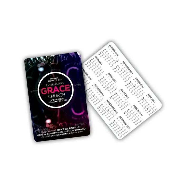 CALENDÁRIO DE BOLSO - PAPEL COUCHÉ 275G - 10 UNID