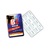 CALENDÁRIO DE BOLSO - PAPEL COUCHÉ 300G - VERNIZ UV TOTAL FRENTE  - 10 UNID - imagem 1