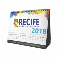 CALENDÁRIO DE MESA PERSONALIZADO - ESPIRAL - 10 UNID - imagem 1