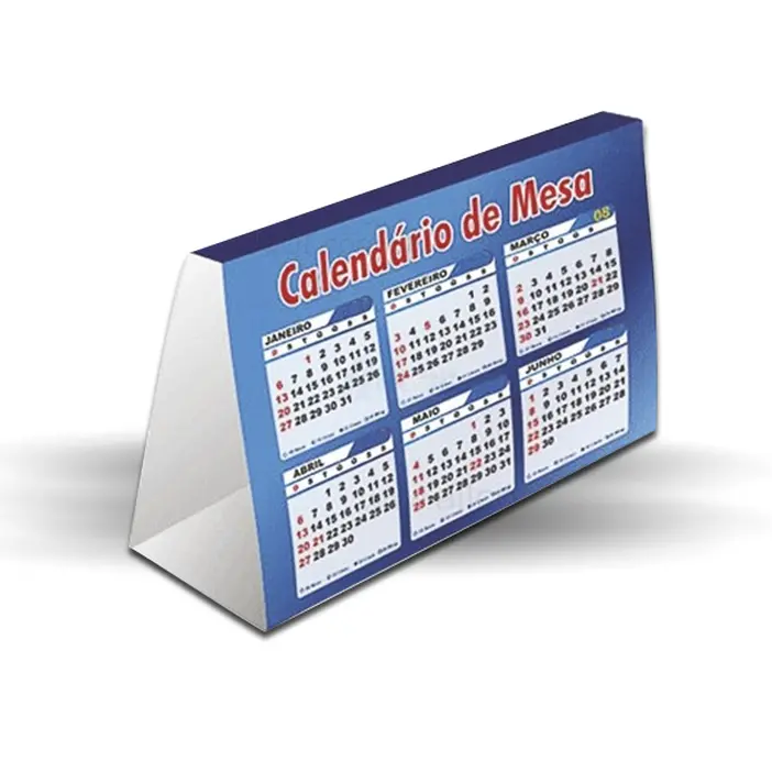 CALENDÁRIO DE MESA PERSONALIZADO - PIRÂMIDE - 10 UNID