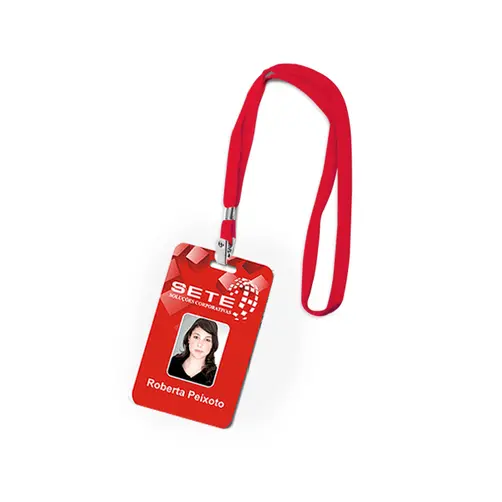 CORDÃO PERSONALIZADO PARA CRACHÁ COM MOSQUETÃO 20MM - 10 UNID