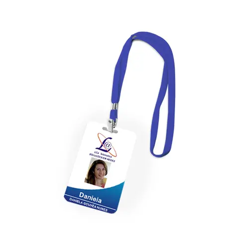 CORDÃO PERSONALIZADO PARA CRACHÁ COM MOSQUETÃO 20MM - 10 UNID