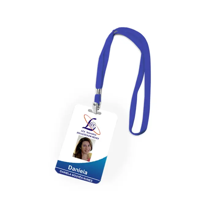 CORDÃO PERSONALIZADO PARA CRACHÁ COM MOSQUETÃO 20MM - 10 UNID