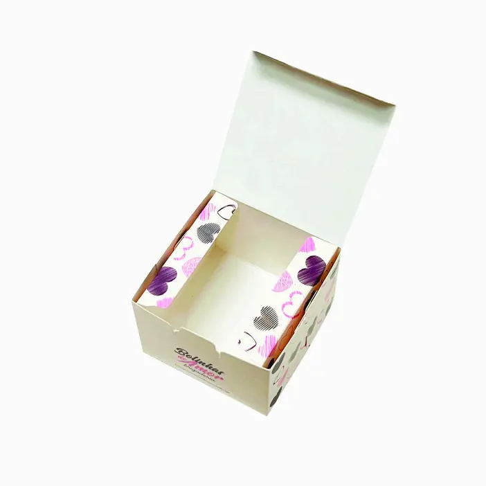 EMBALAGEM DOCES PERSONALIZADOS 6,5 x 6,5 x 5,5  4 DOCES  - 500 UNID